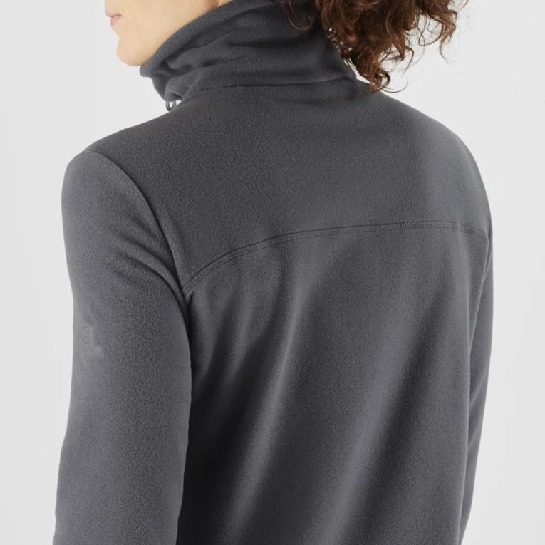 Salomon Essential Cosy Fleece Full Zip Women's Jackets Black | CA 56O92